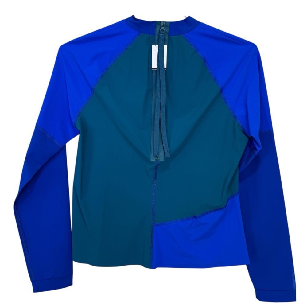 New Lndr Malibu Rash Guard Patchwork Blue Zenith Size Medium — image 3 of 5